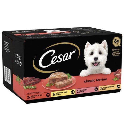 Cesar Tray Classic Terrine Mix 8x150g