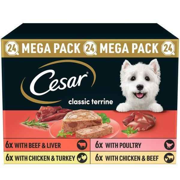 Cesar Classic Terrines Mixed Selection Trays Mega Pack 150g x 24