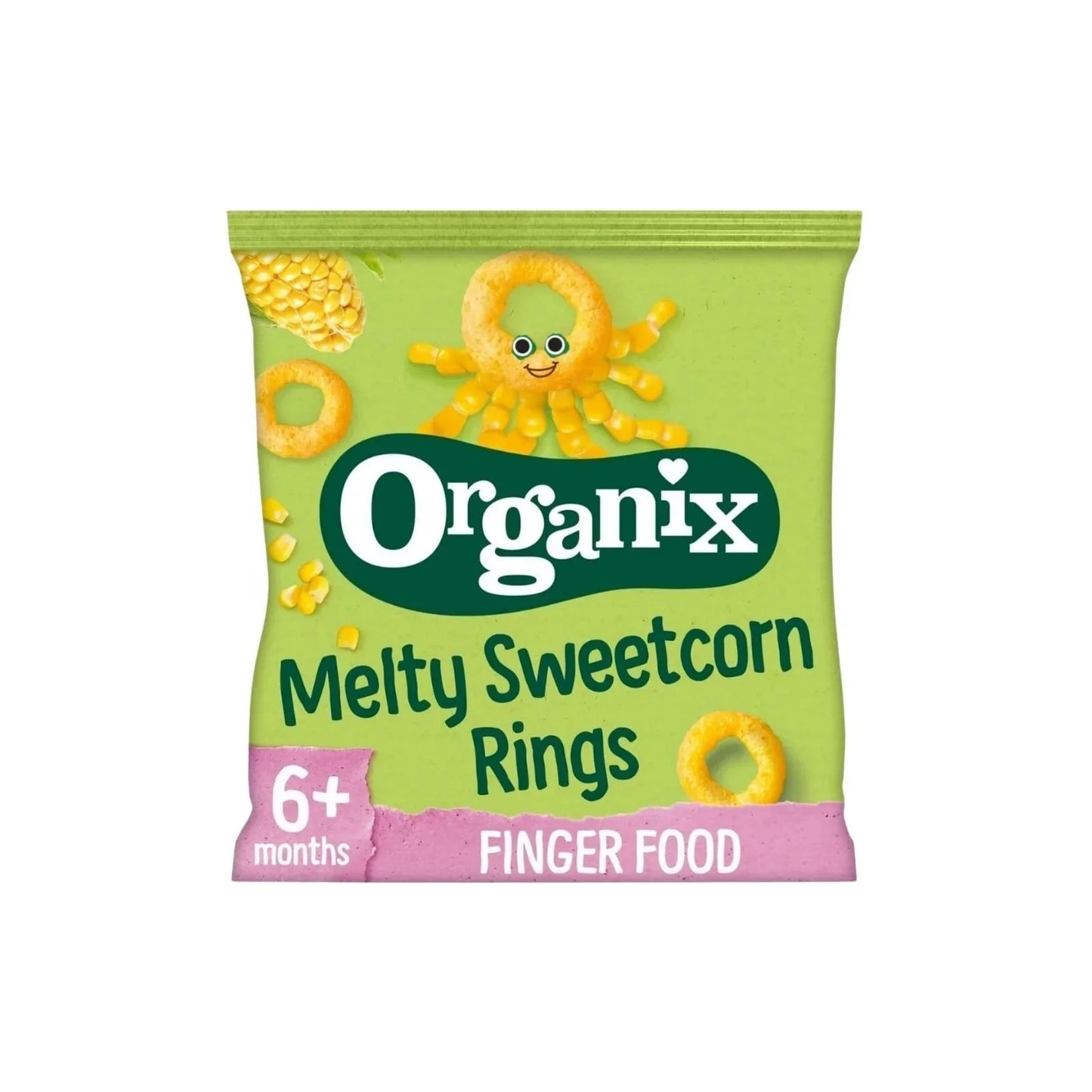 Organix Melty Sweetcorn Rings 6+ months 20g