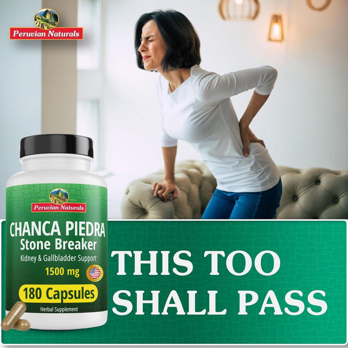 Chanca Piedra 360 Capsules – Stone Breaker, Kidney Detox & Gallbladder Support