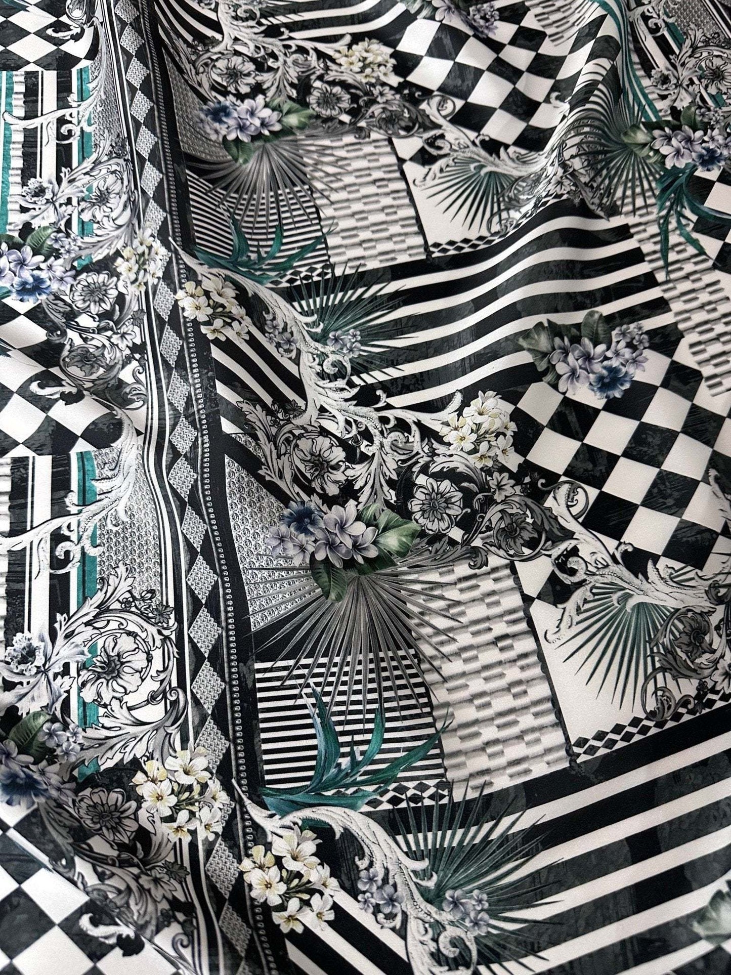 Checkerboard Patchwork Fabric by Metre