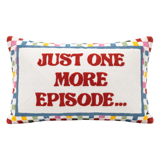 Just One More Episode Needlepoint Cushion
