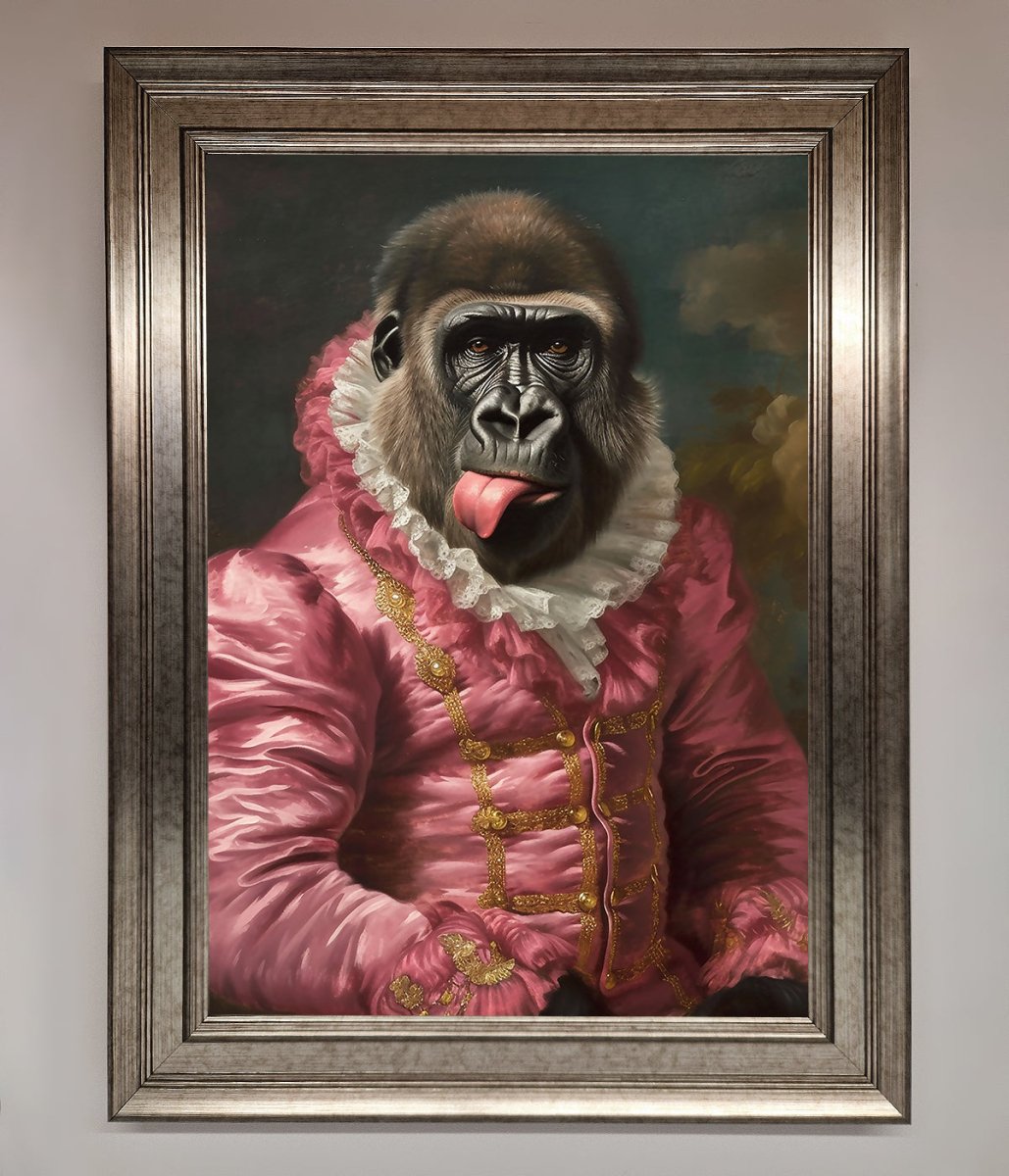 Cheeky Gorilla Framed Poster