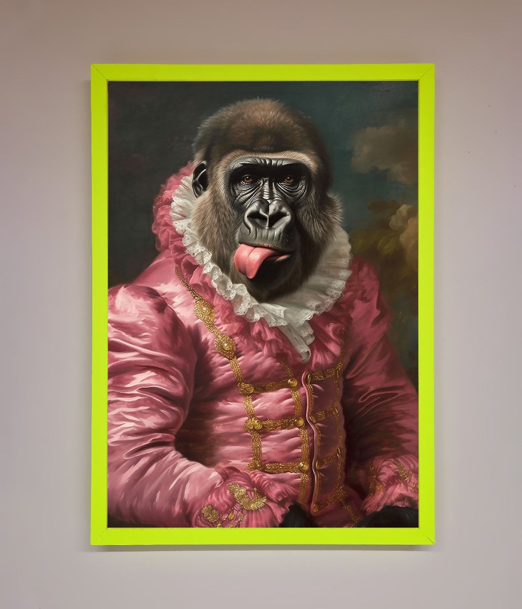 Cheeky Gorilla Framed Poster