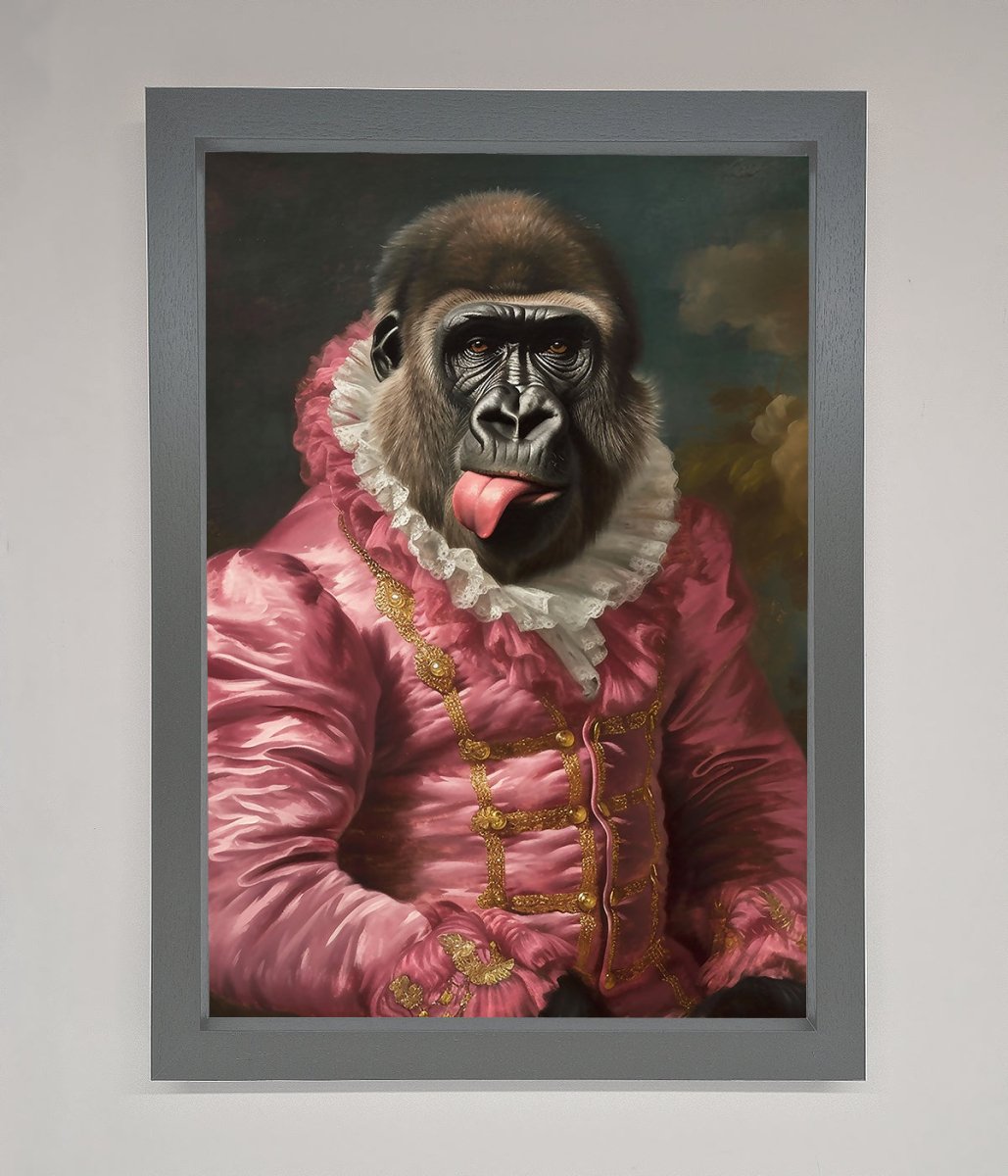 Cheeky Gorilla Framed Poster