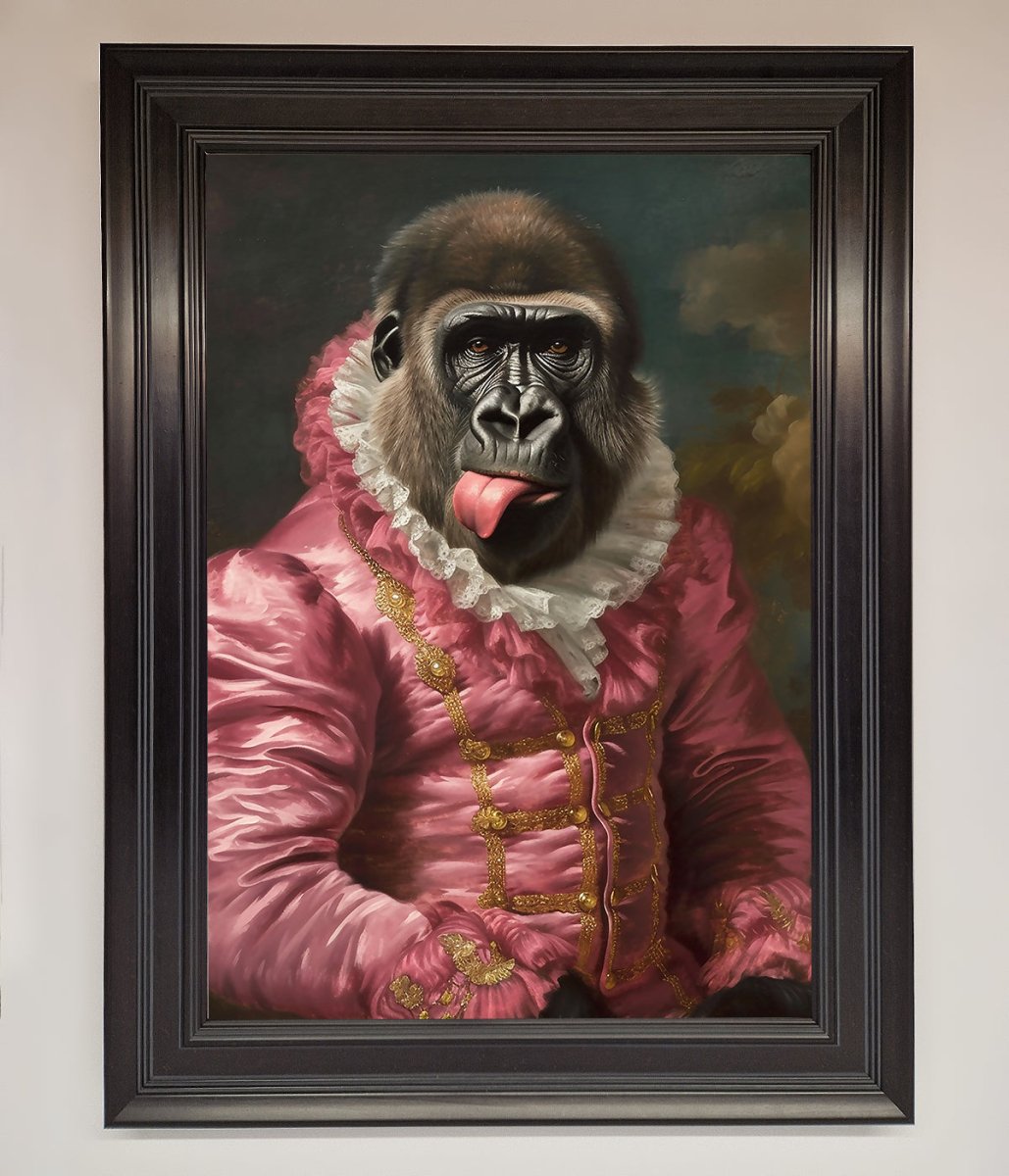 Cheeky Gorilla Framed Poster