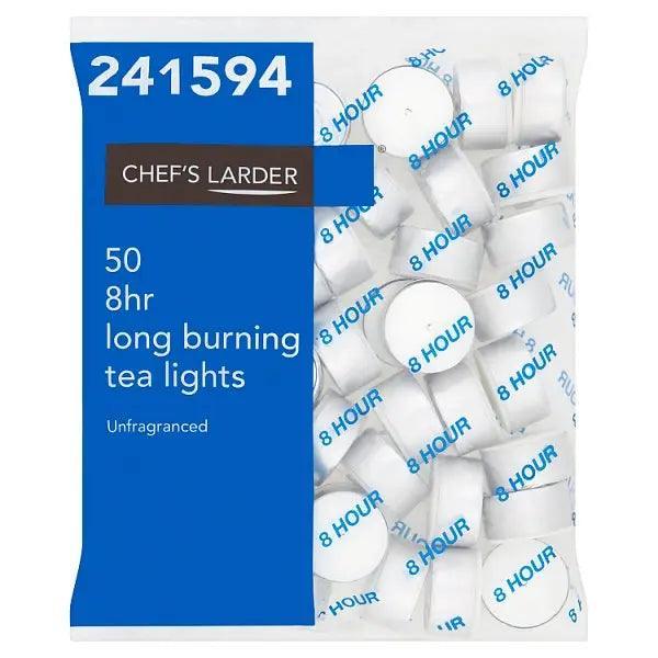 Chef's Larder 50 8hr Long Burning Tea Lights