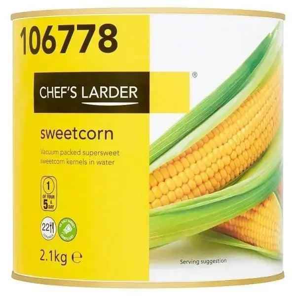 Chef's Larder Sweetcorn 2.1kg (Drained Weight 1.77kg)