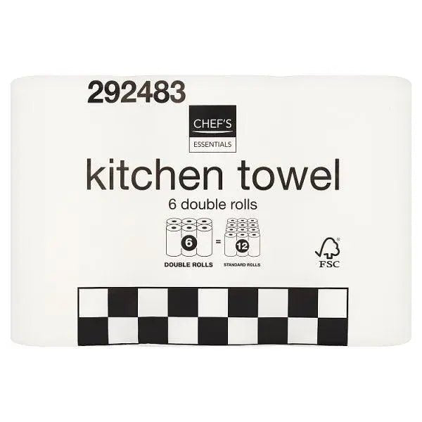 Chef's Essentials 6 Kitchen Towel x 3