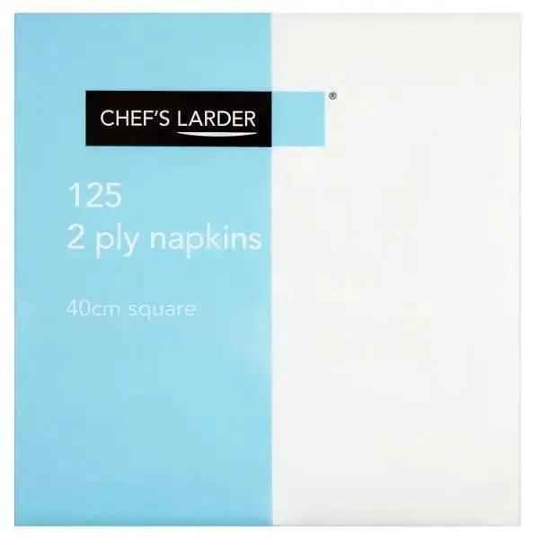 Chefs Larder 125 2 Ply Napkins 40cm Square
