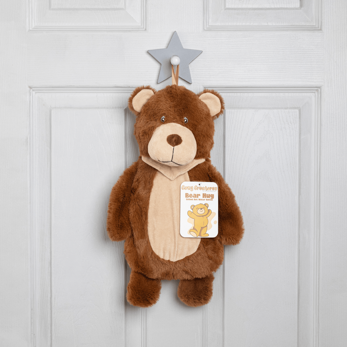 Childrens Animal Hot Water Bottle (Bear) Cozy, Safe & Fun Bedtime Companion