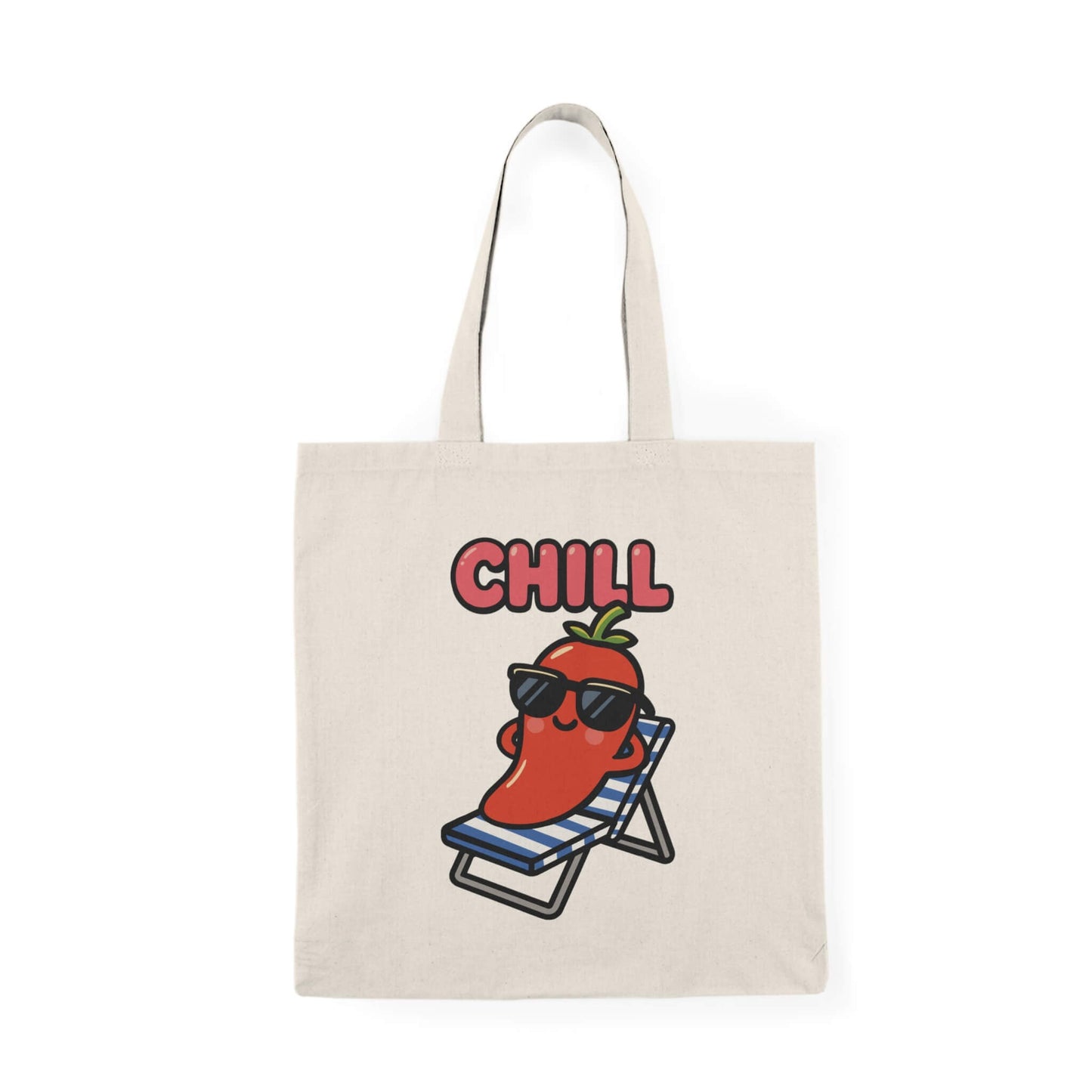 CHILL Cartoon Pepper Tote Bag