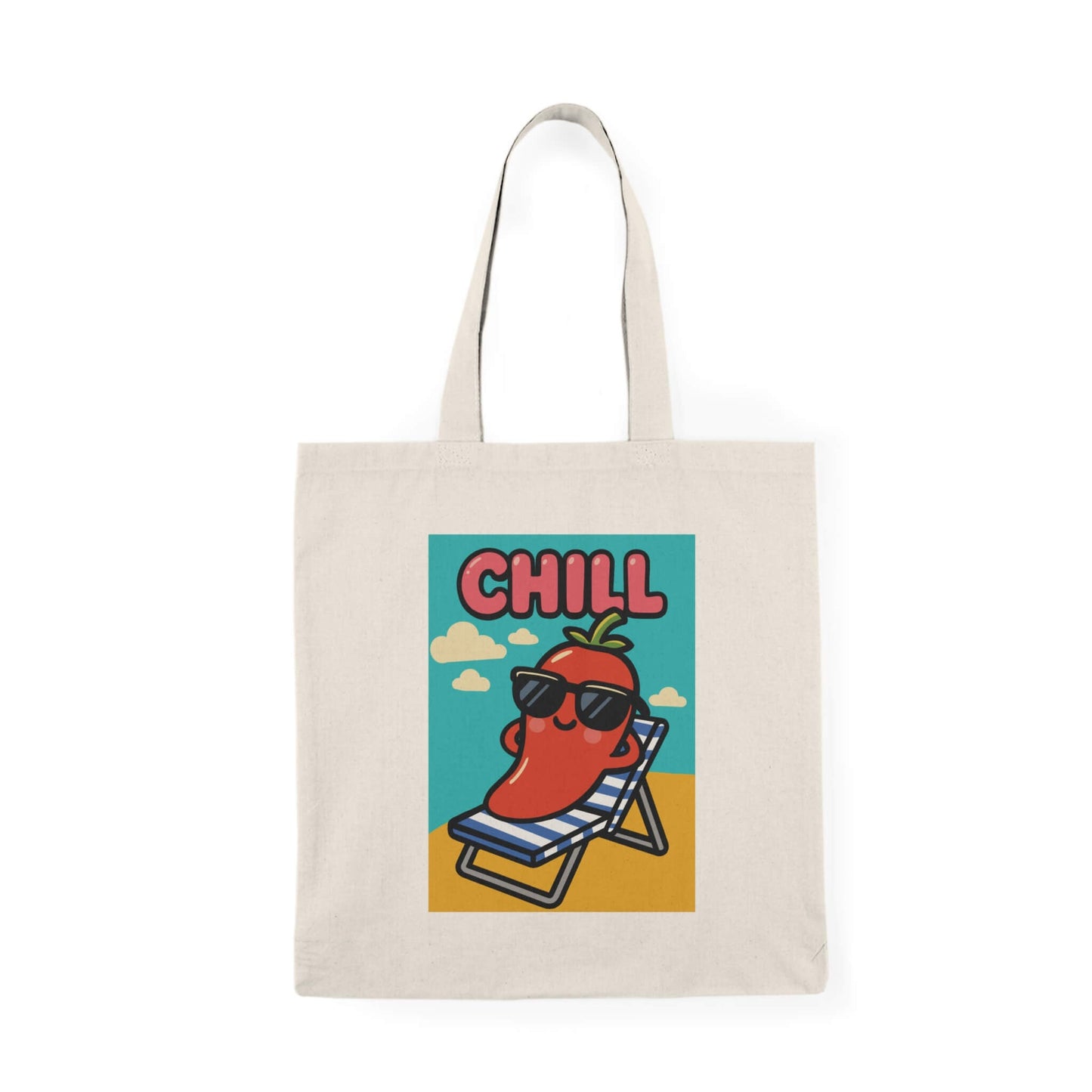 CHILL Cartoon Pepper Tote Bag
