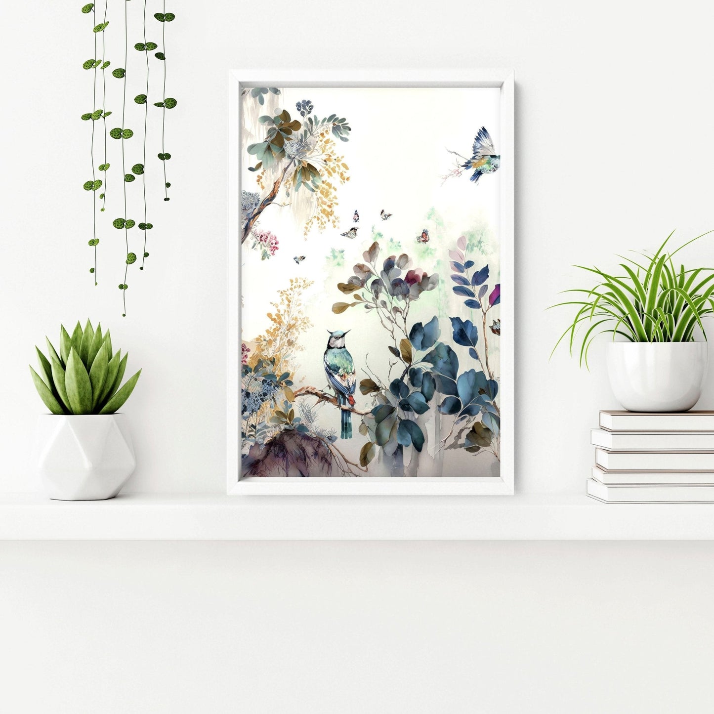 Bathroom prints in uk | set of 3 Chinoiserie wall prints