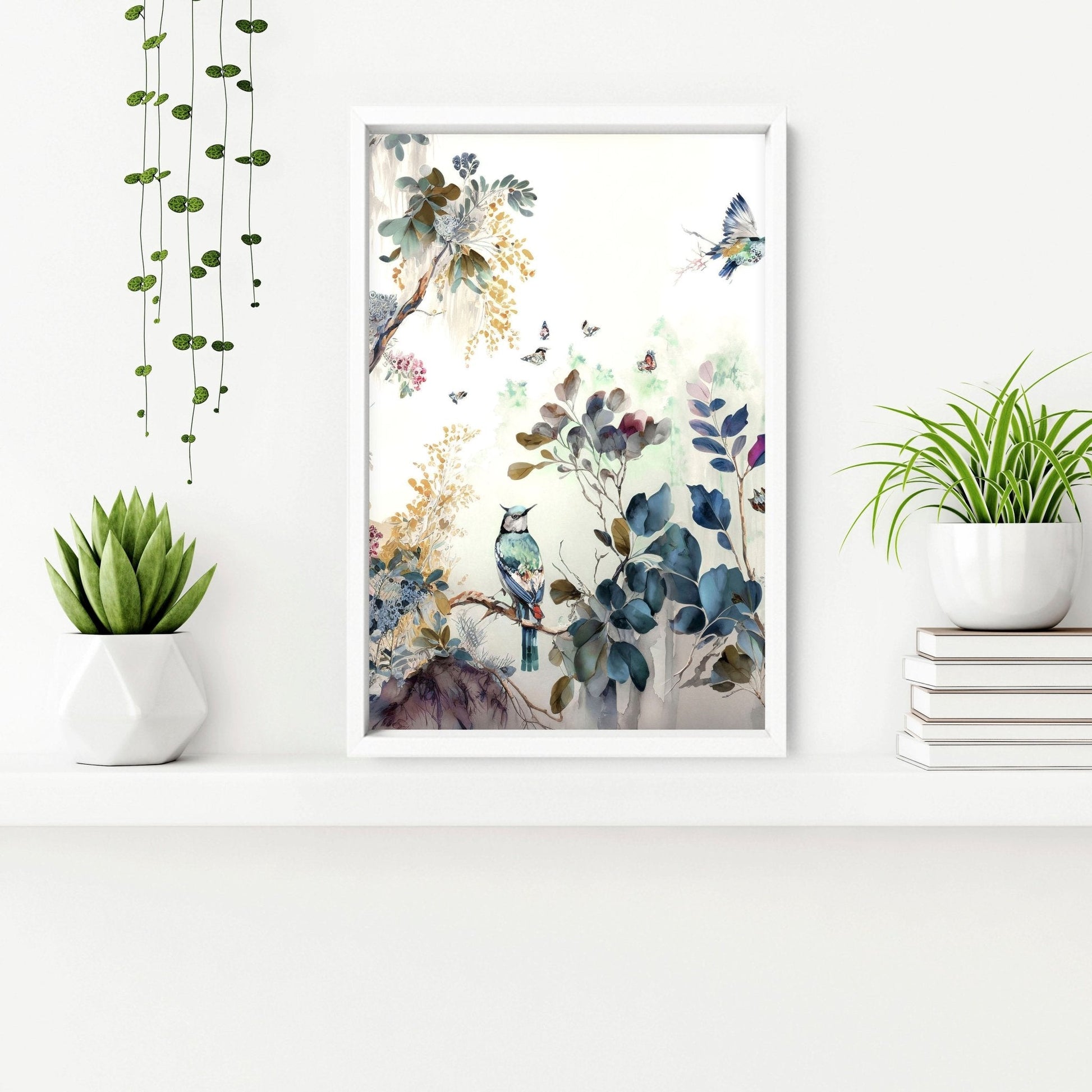 Bathroom prints in uk | set of 3 Chinoiserie wall prints