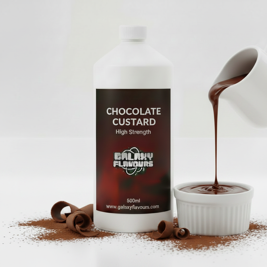 Chocolate Custard Food Flavouring - Professional High Strength - 500ml