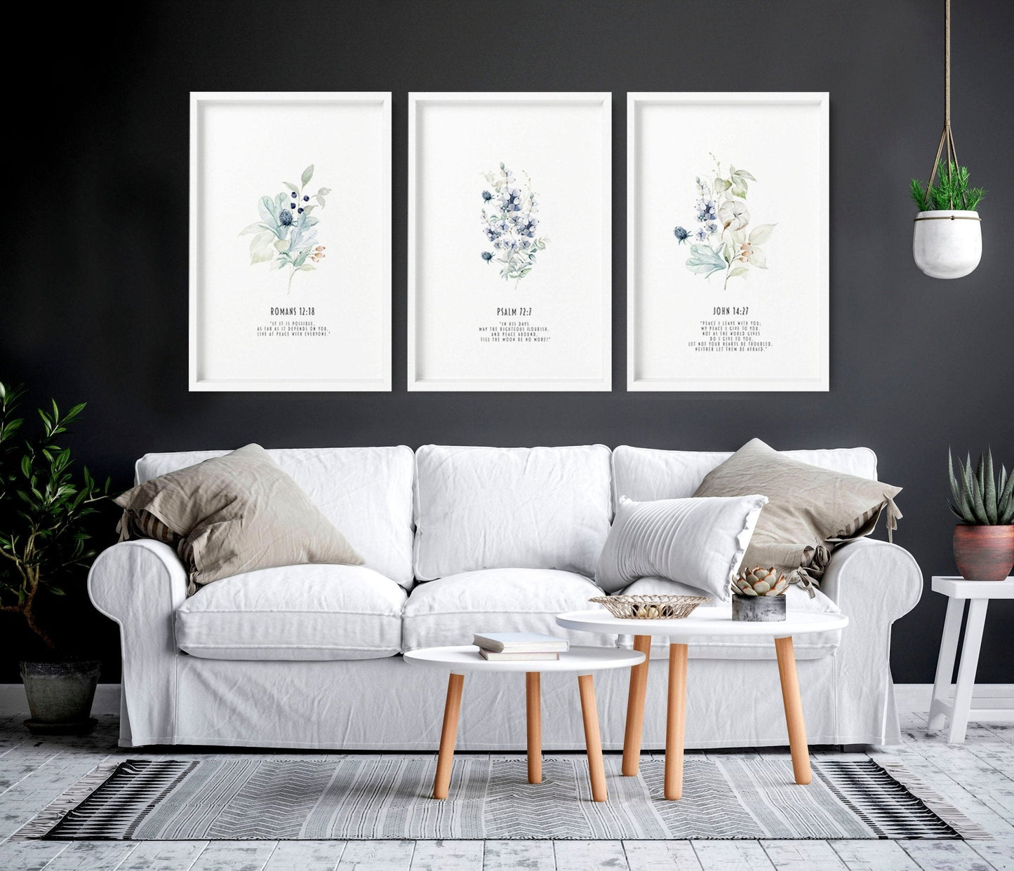 Christian posters | set of 3 Home decoration wall art prints