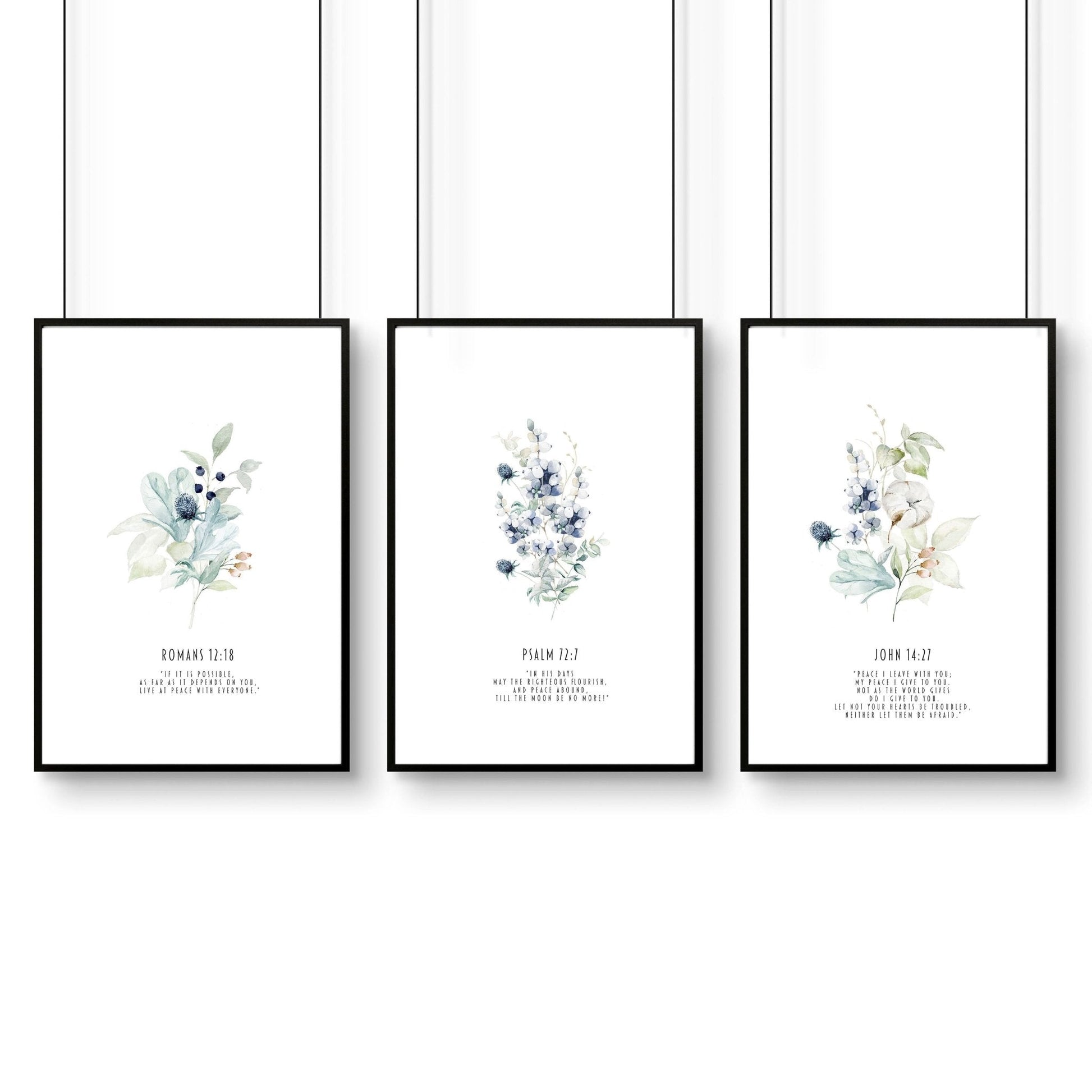 Christian posters | set of 3 Home decoration wall art prints