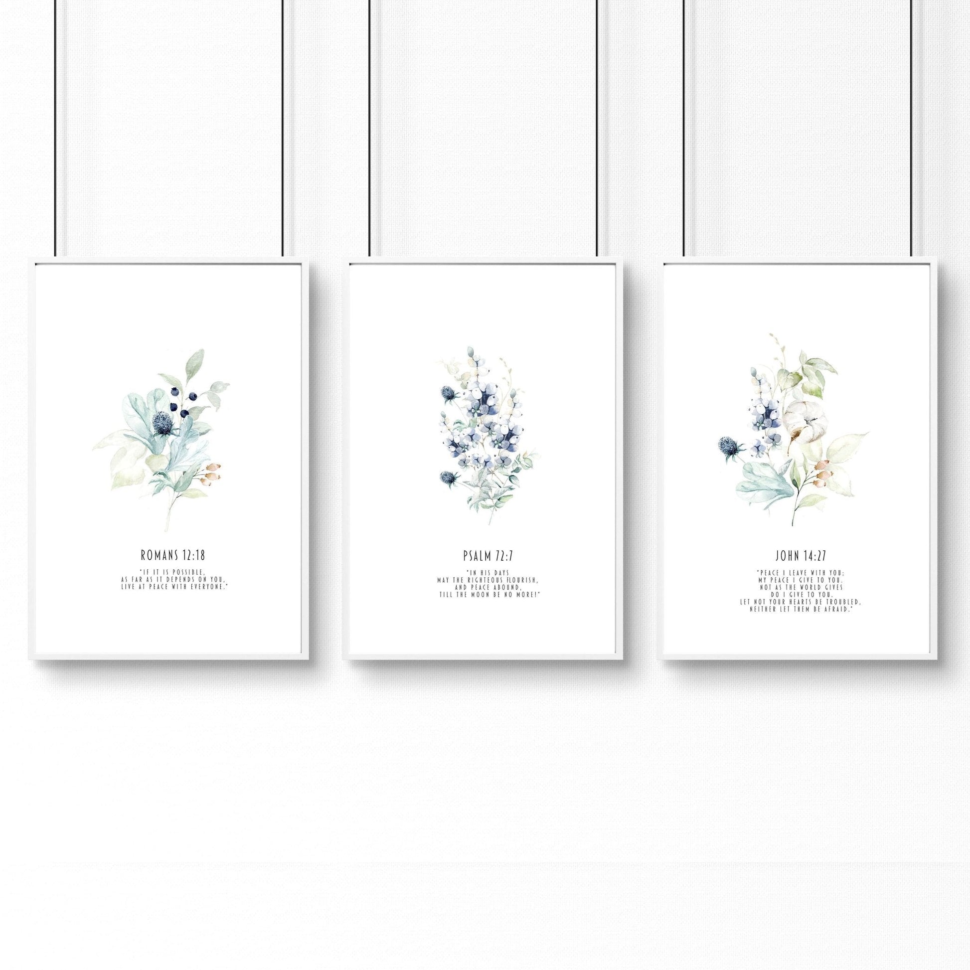 Christian posters | set of 3 Home decoration wall art prints