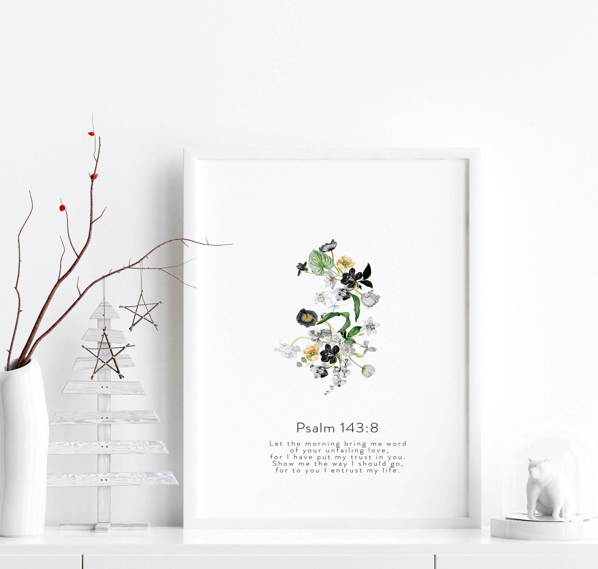 Bible wall art for bedroom | set of 3 wall art prints