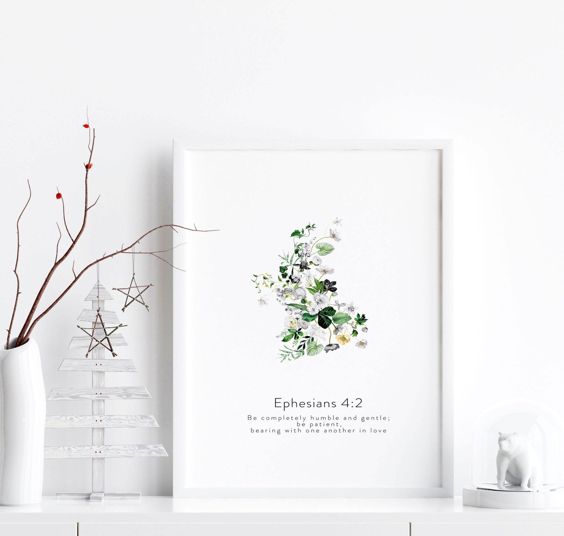 Bible wall art for bedroom | set of 3 wall art prints