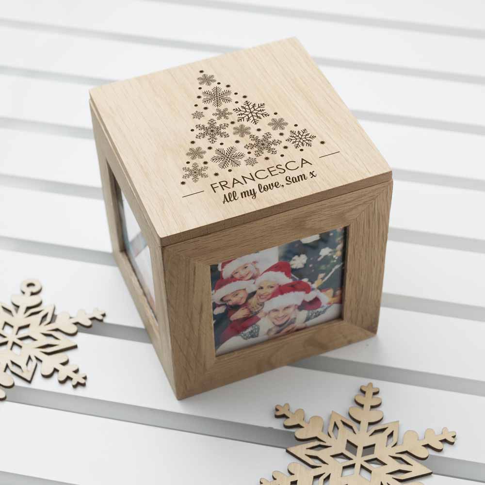 Personalised Christmas Photo Cube