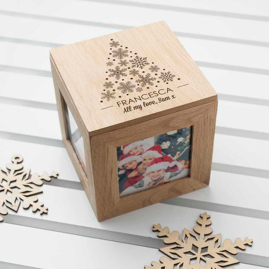 Personalised Christmas Photo Cube