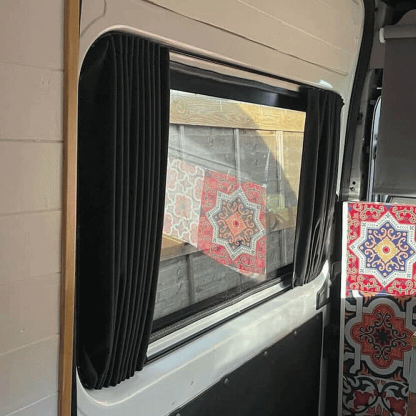 For Vauxhall Movano Premium 1 x Side Window Curtains | Van-X