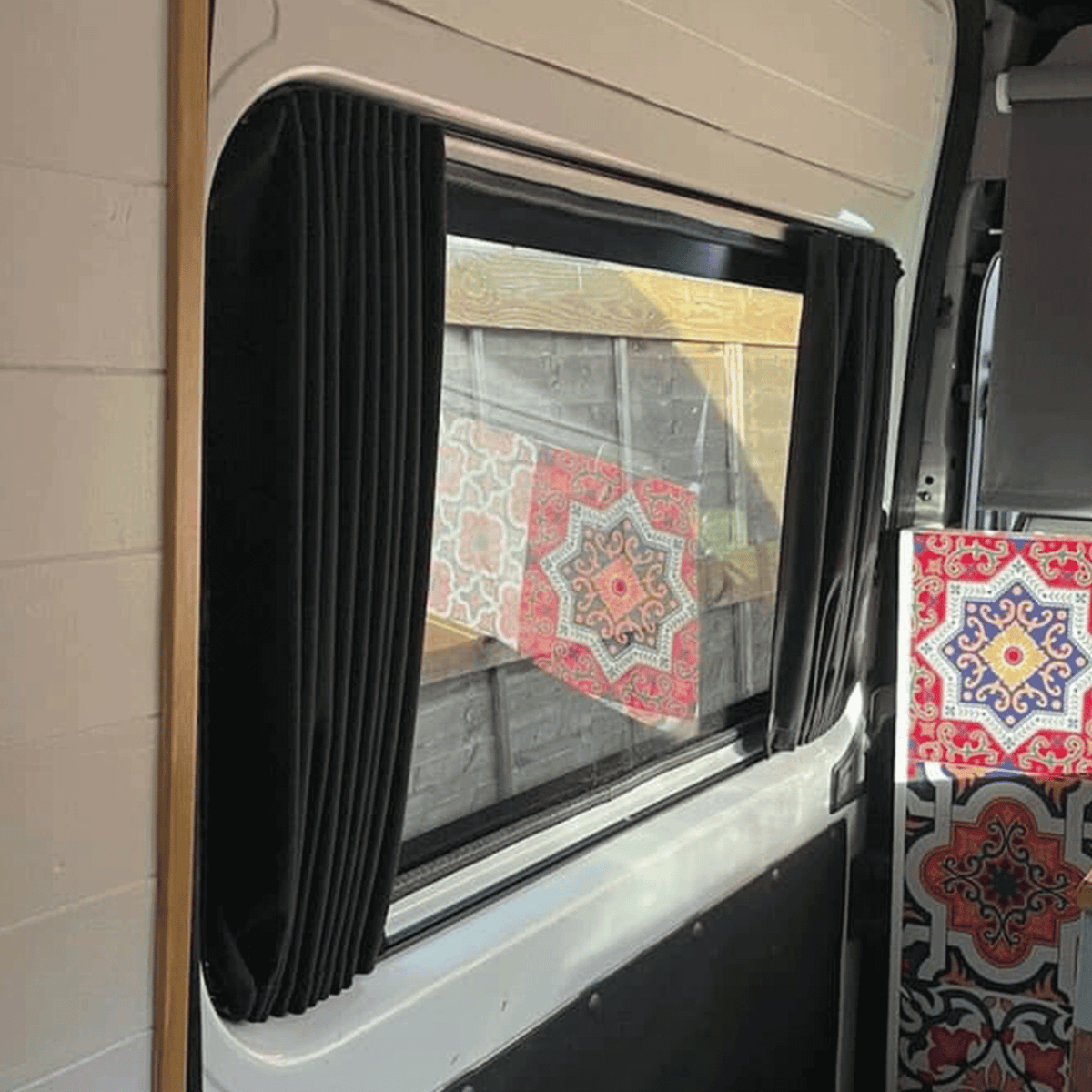 For Citroën Relay Premium Window Curtains - Black/Black - Custom Bundle Option | Van-X