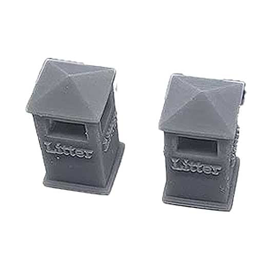 Ready to Paint Civic Litter Bin - Style 1