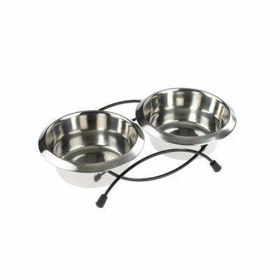 Classic Anti-Tip Twin Feeder and Dishes 950ml
