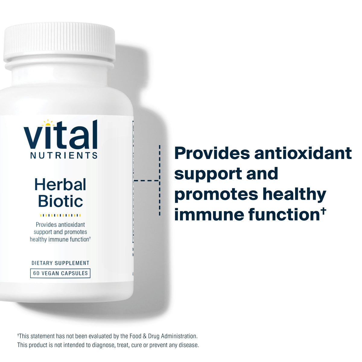 Vital Nutrients Herbal Biotic — Immune Support Supplement | 60 Capsules