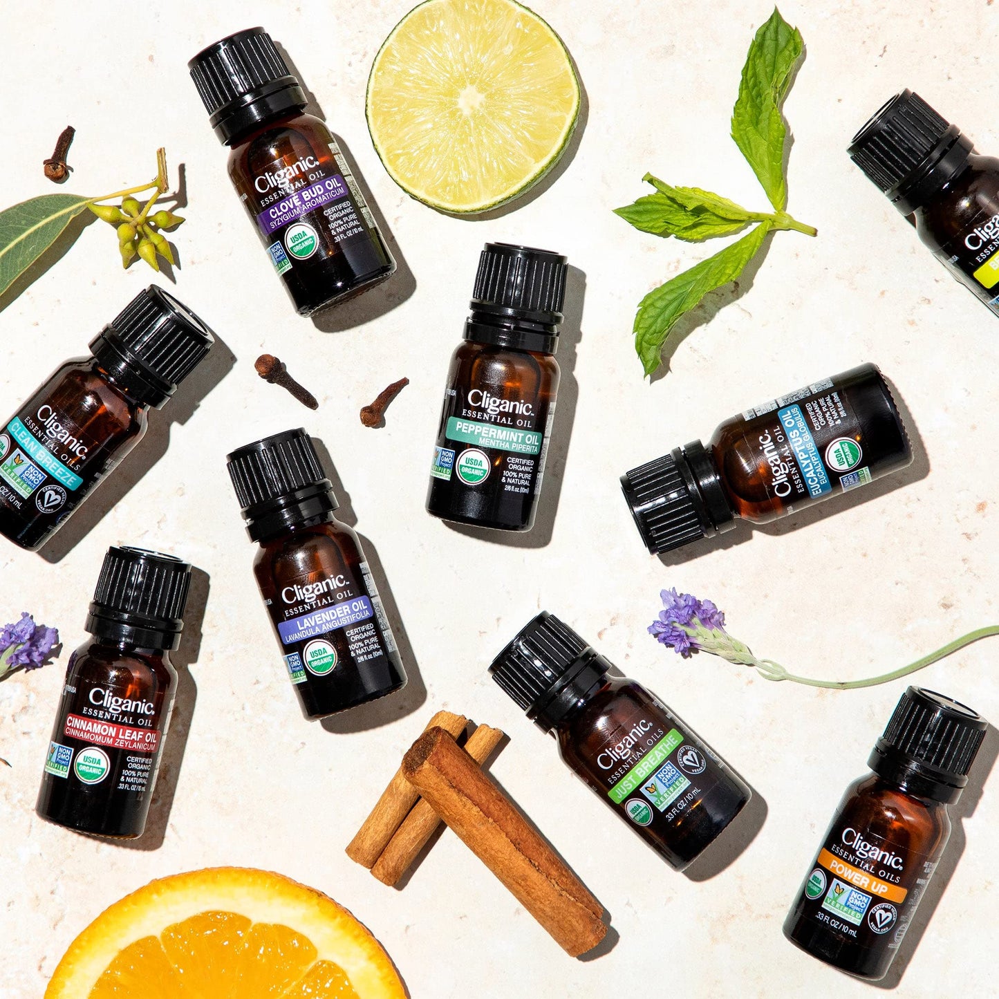 Cliganic Organic Basil Essential Oil 0.33oz - 100% Pure & USDA Organic