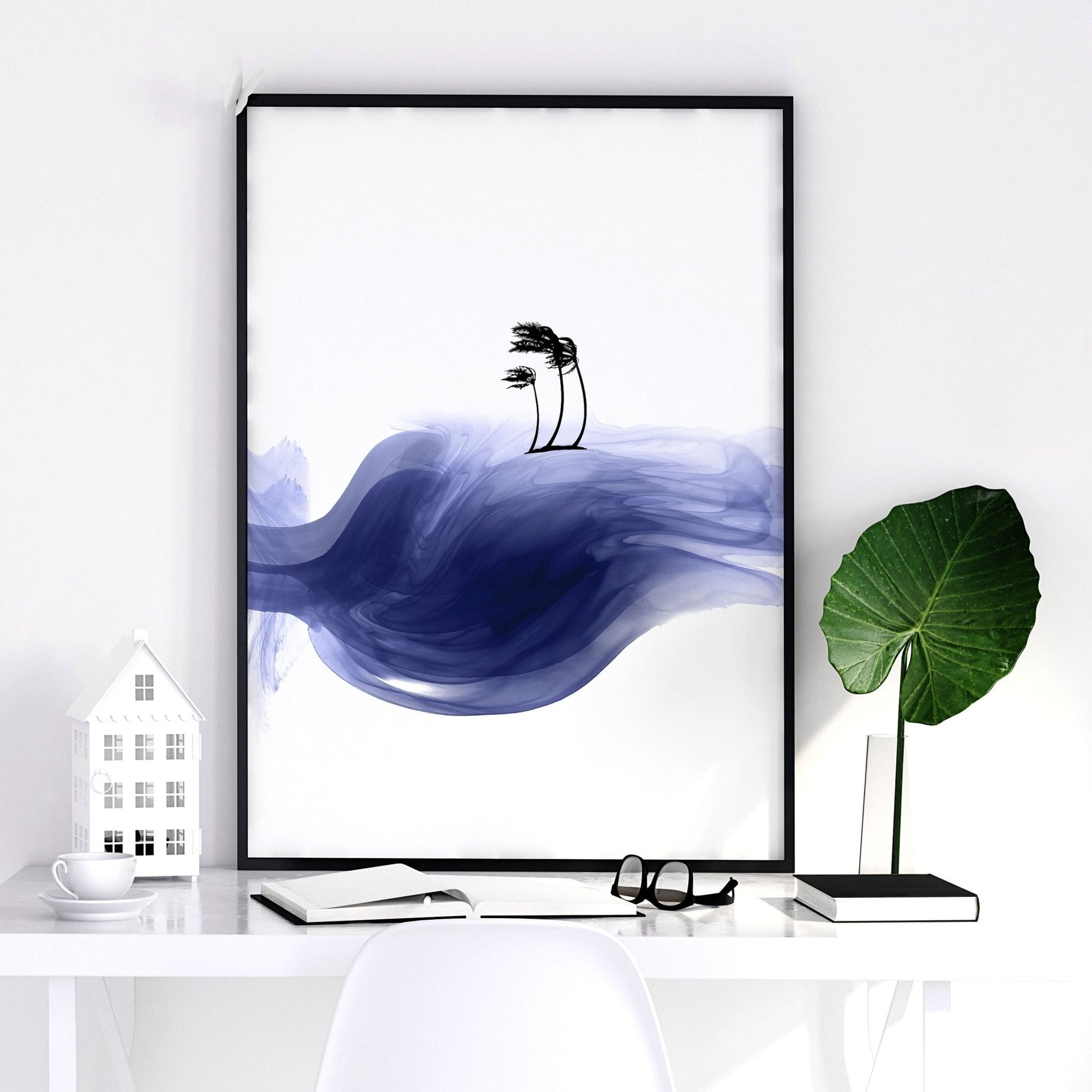 Coast wall art for home office decor | set of 3 wall art prints