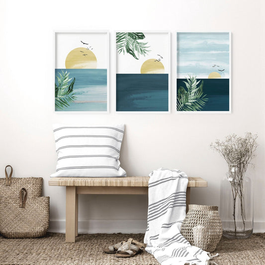 Tropical wall art | Set of 3 wall art prints