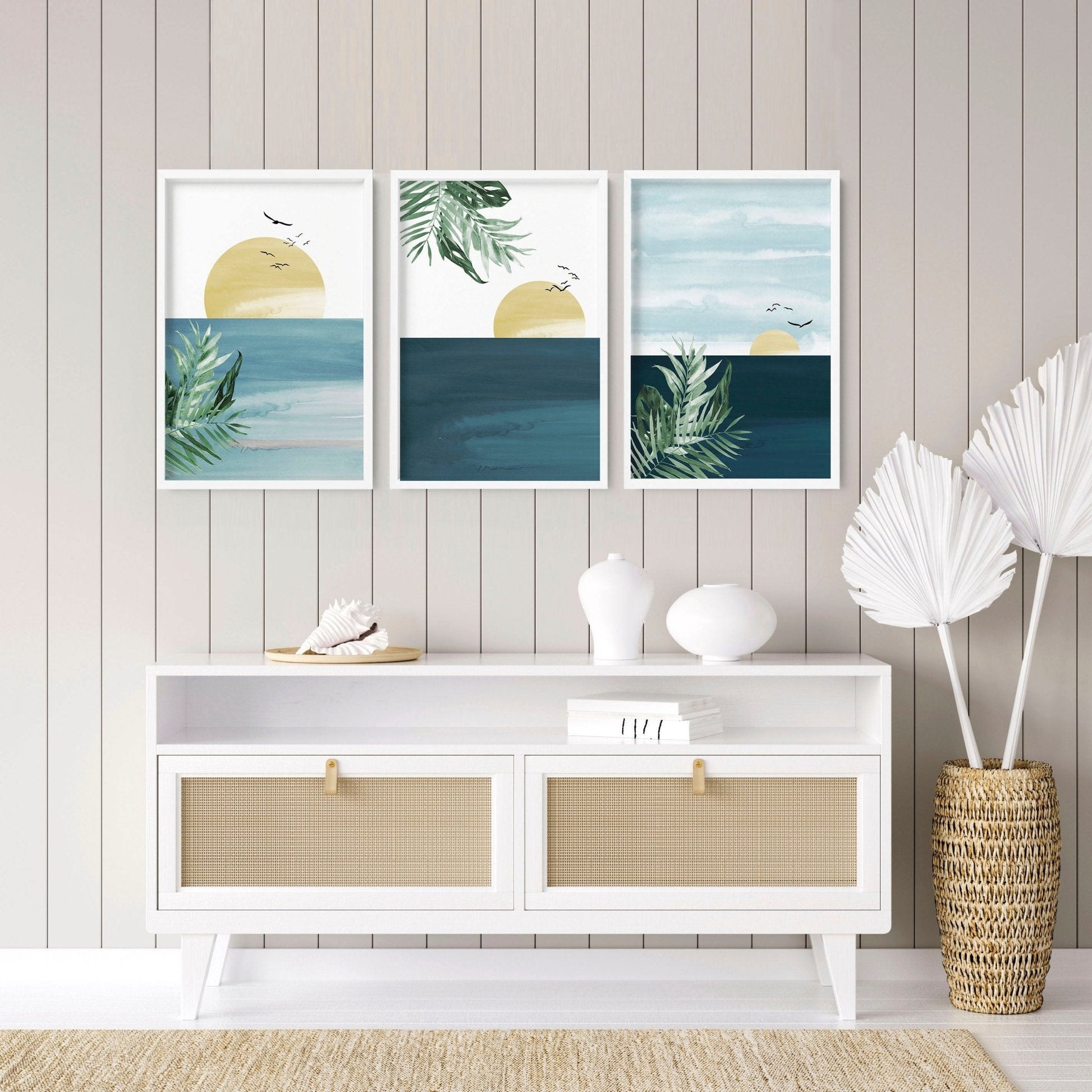 Tropical wall art | Set of 3 wall art prints