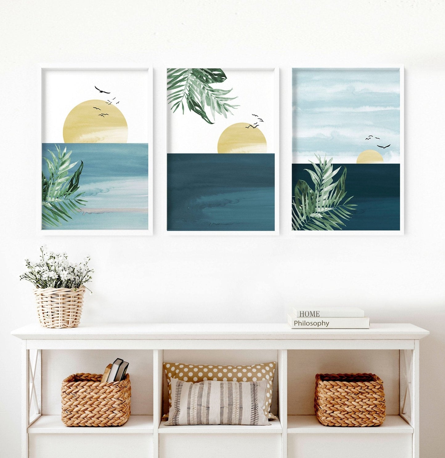 Tropical wall art | Set of 3 wall art prints