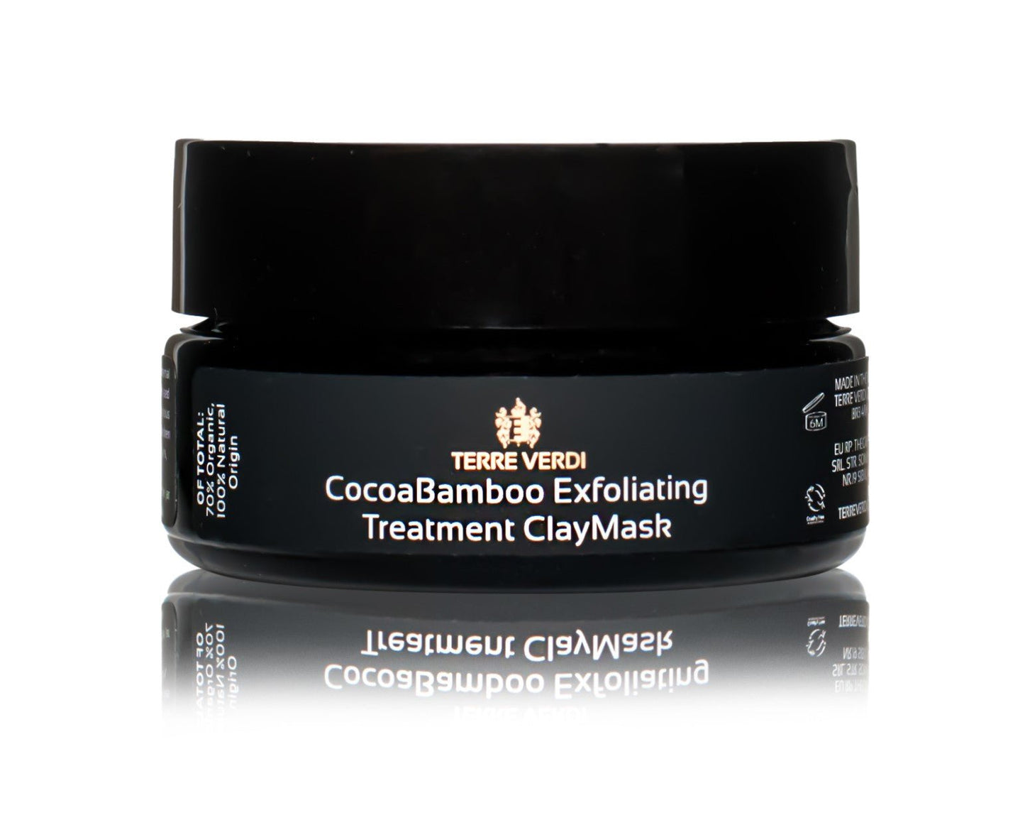CocoaBamboo Exfoliating Treatment ClayMask for Face and Body - Natural Scrub