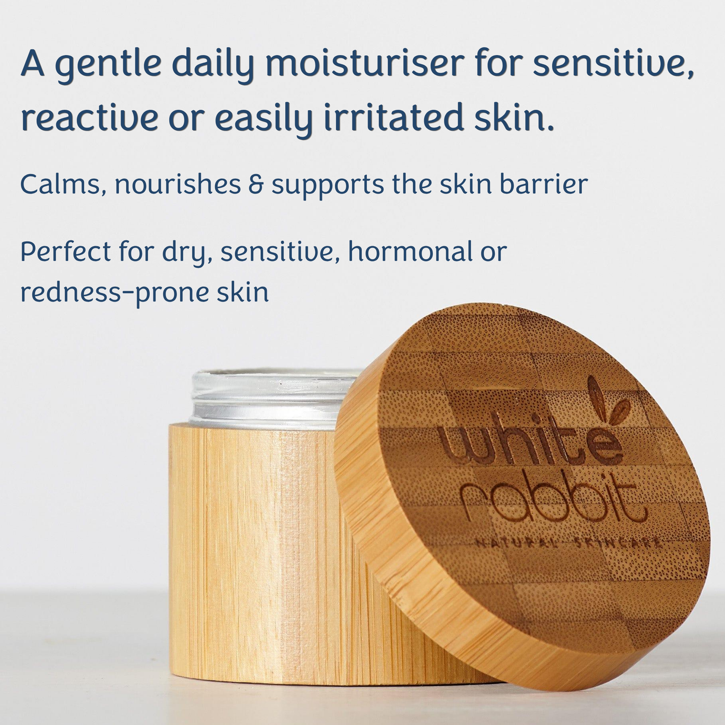 Coconut & Rosehip Calming Face Moisturising Cream for Irritated and Sensitive Skin - 100ml