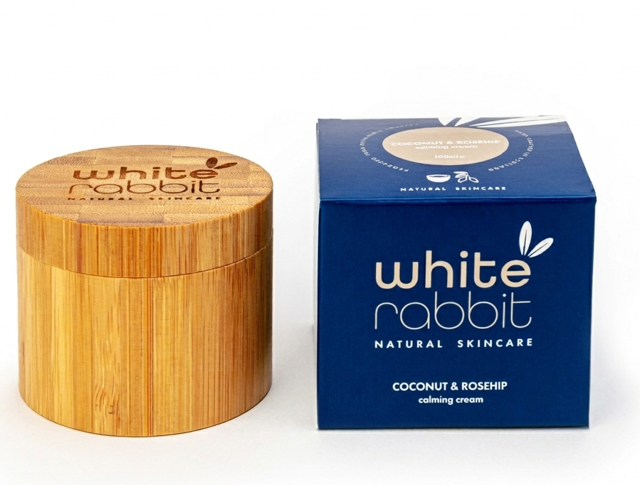 Coconut & Rosehip Calming Face Moisturising Cream for Irritated and Sensitive Skin - 100ml