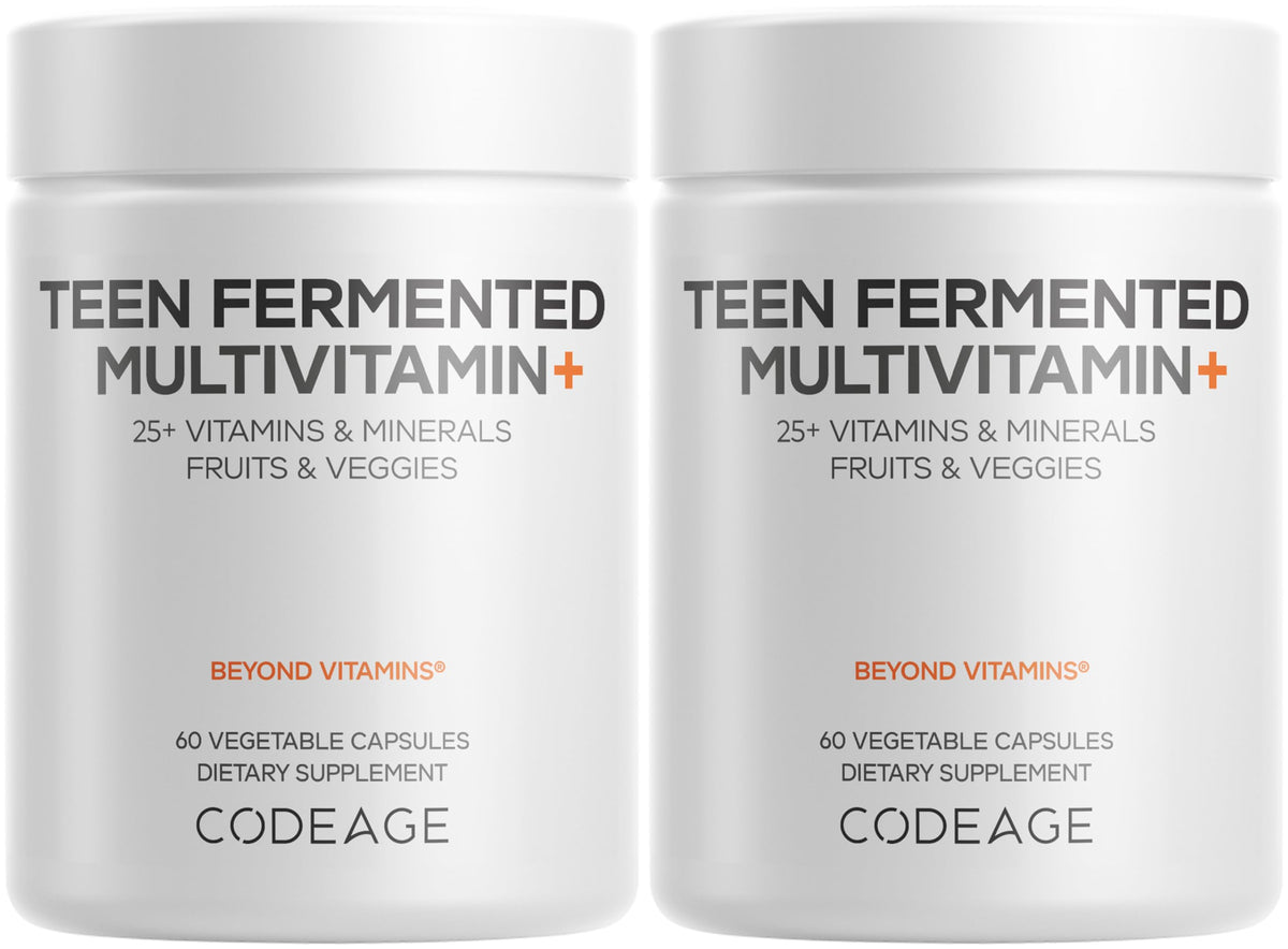 Codeage Teen Multivitamin - Daily Teen Vitamins with Omega-3 (2 Pack)