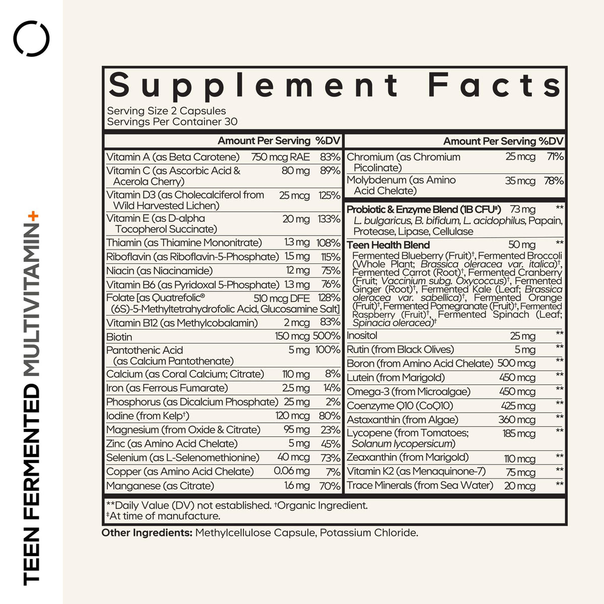 Codeage Teen Multivitamin - Daily Teen Vitamins with Omega-3 (2 Pack)