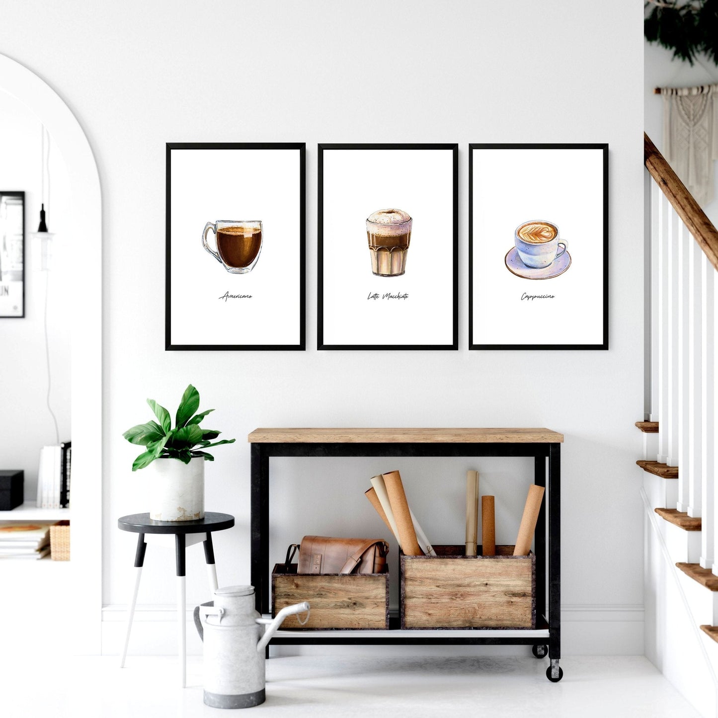 Coffee Shop decorations | set of 3 wall art prints