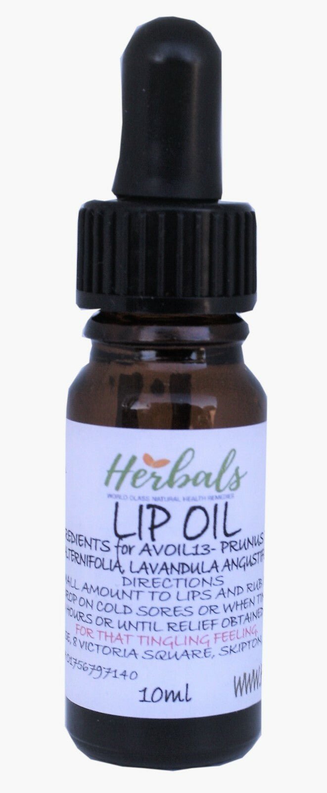 Cold Sore Relief Oil 10ml Natural Lip Care with Tea Tree & Lavender UK Handmade