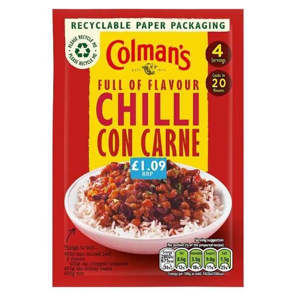 Colman's Recipe Mix Chilli Con Carne 50g (Case of 10)