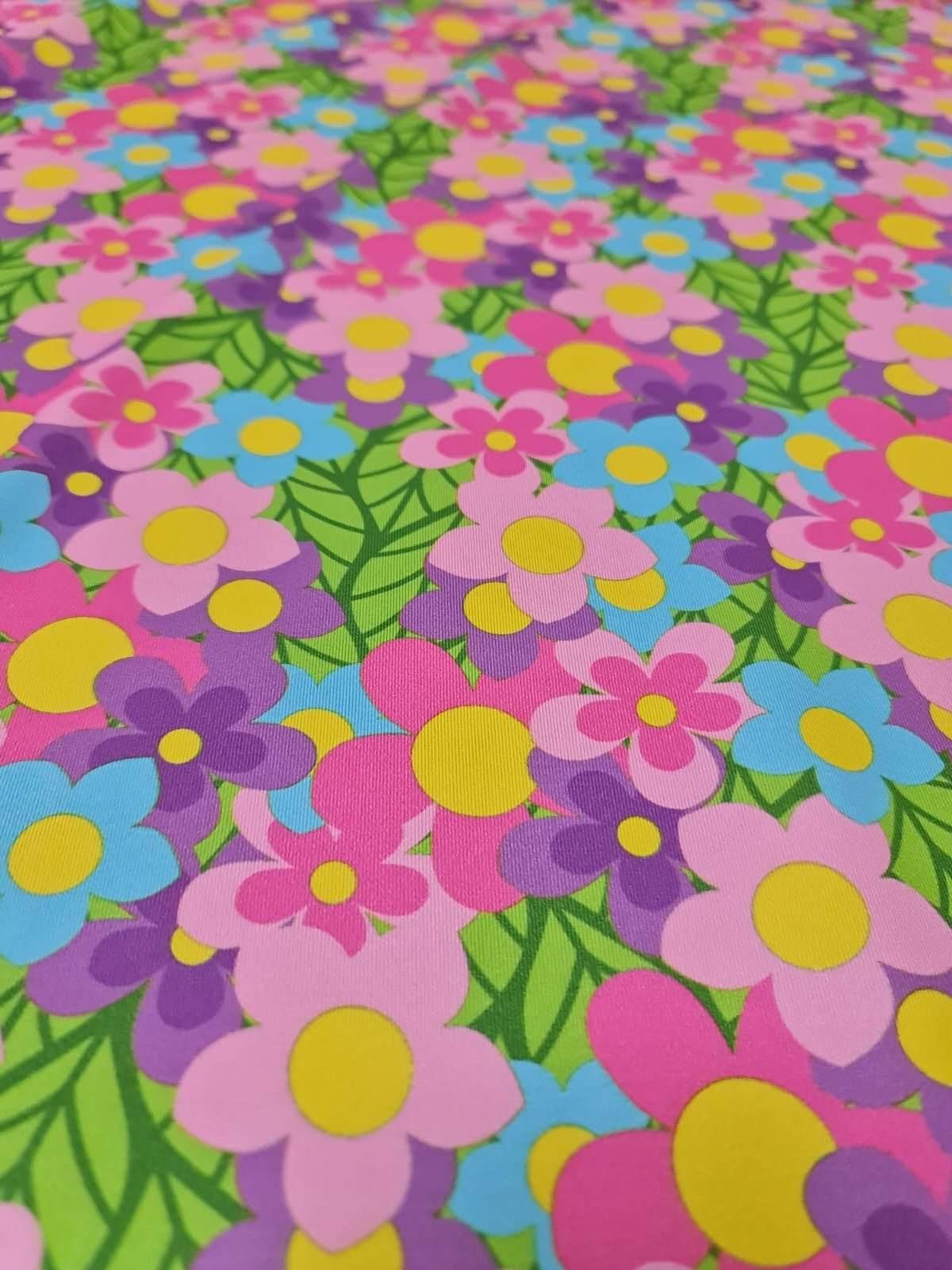 Colorful Floral Fabric Sold by Metre