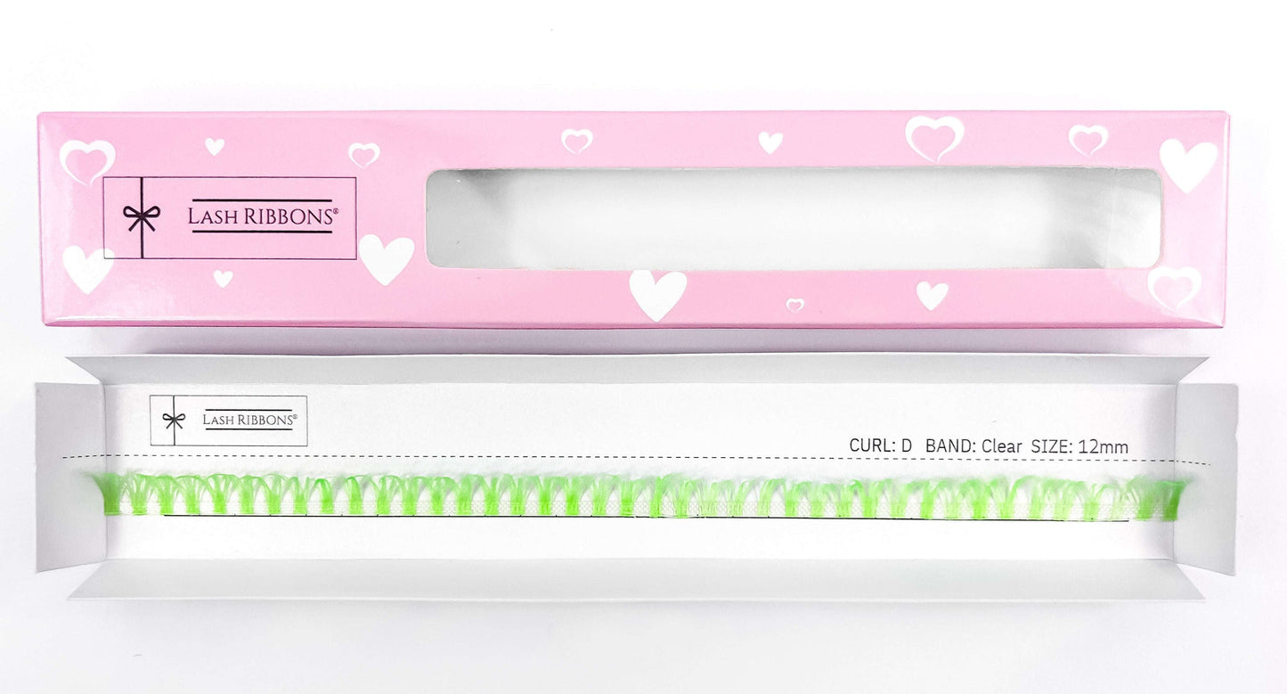 Lime Green 'D' Curl Lash Ribbons®