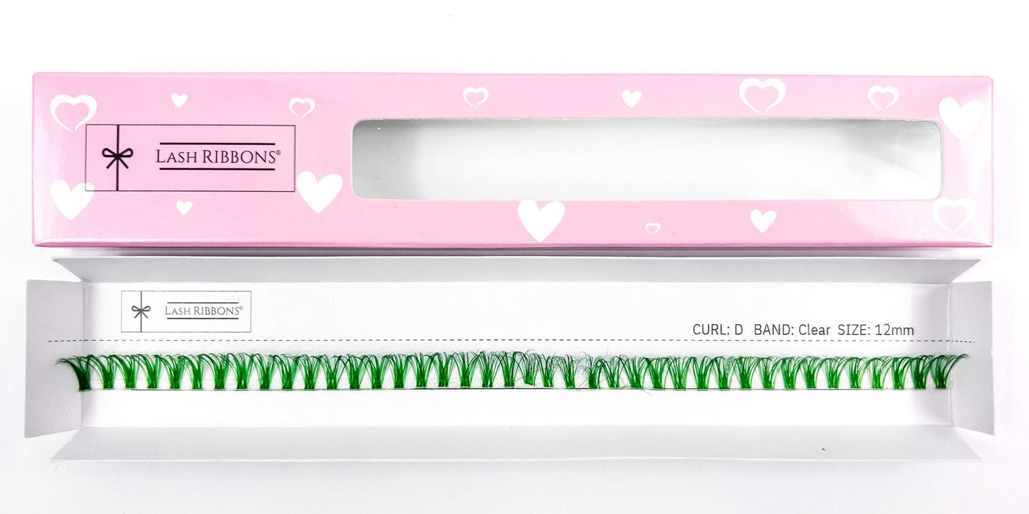 Emerald Green 'D' Curl Lash Ribbons®