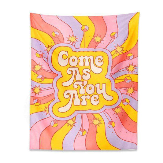 Come As You Are Retro Tapestry