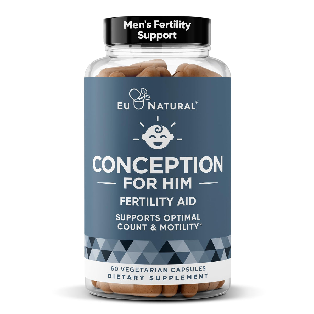 Conception For Him - Men's Fertility Supplements (60 Veg Soft Capsules) | Male Fertility Booster